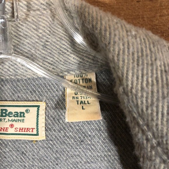 Vintage L.L. Bean Timberline Button Down Shirt Mens Size Large Tall Flannel - Picture 7 of 11